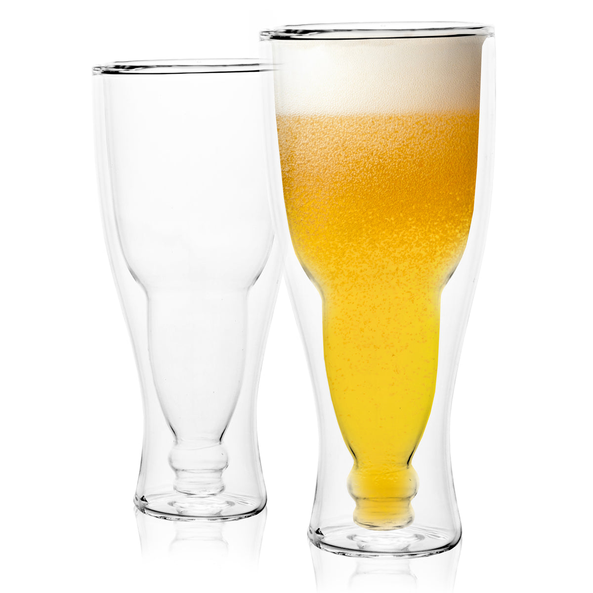 Genius Double Walled Beer Glass | 2pk