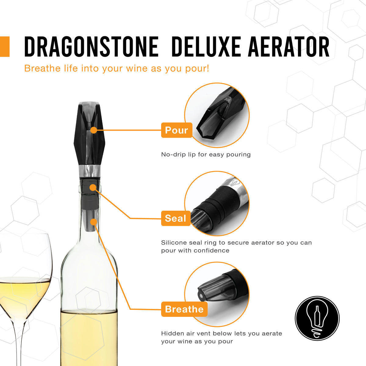 Genius Dragonstone Wine Aerator