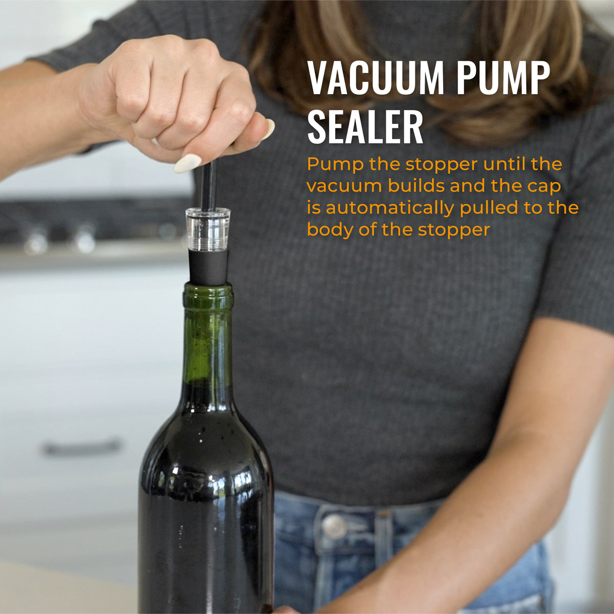 Genius Wine Vacuum Sealer | 3pk