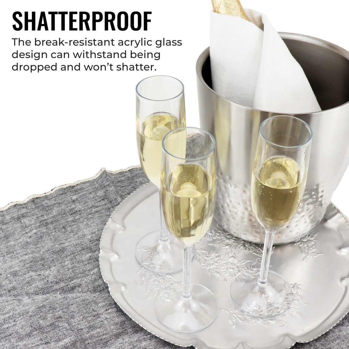 Genius Unbreakable Champagne Glass | 4pk