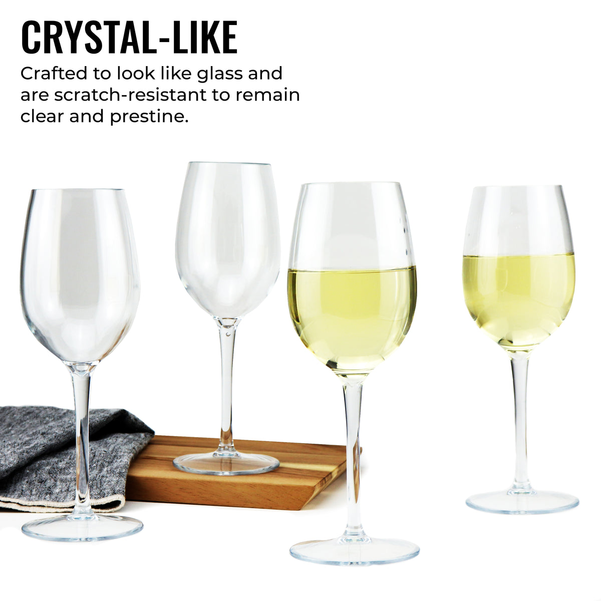 Genius Unbreakable White Wine Glass | 4pk