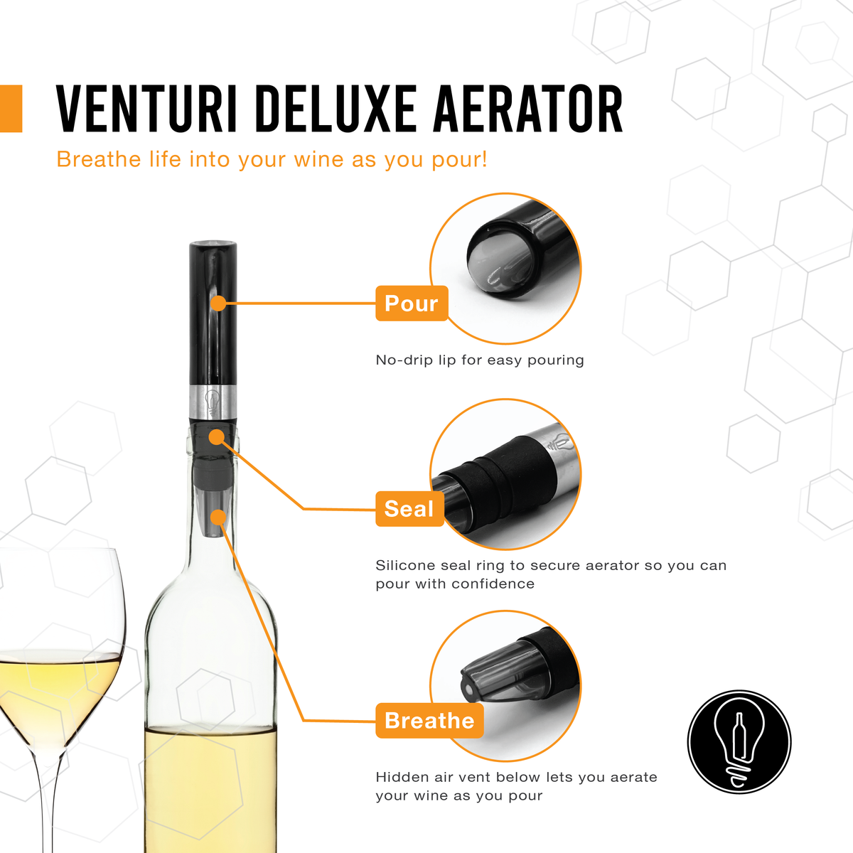 Genius Venturi Wine Aerator